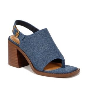NWT Sarto by Franco Sarto Atlas Denim Slingback